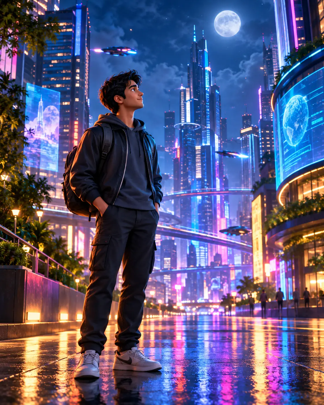 Beyond Tomorrow — A Neon City Dream